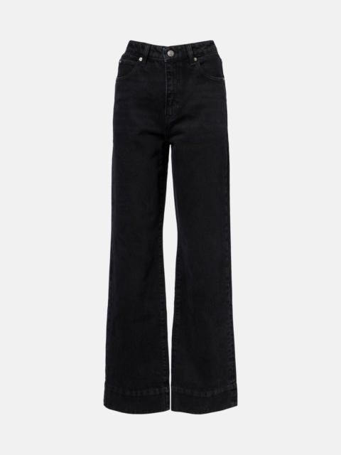 Streamline high-rise straight jeans