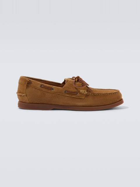 Suede boat shoes
