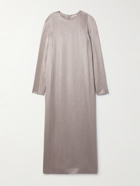 Iris Metallic Cloqué Maxi Dress