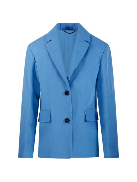 button notched blazer