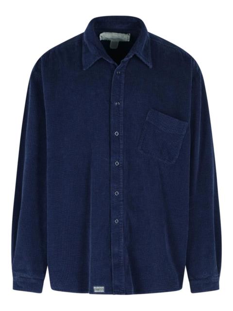 corduroy patch-pocket shirt