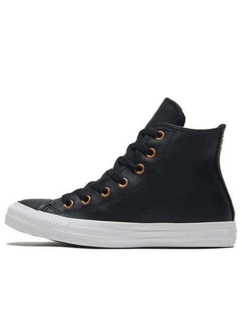 (WMNS) Converse Chuck Taylor All Star Black/Gold 568659C