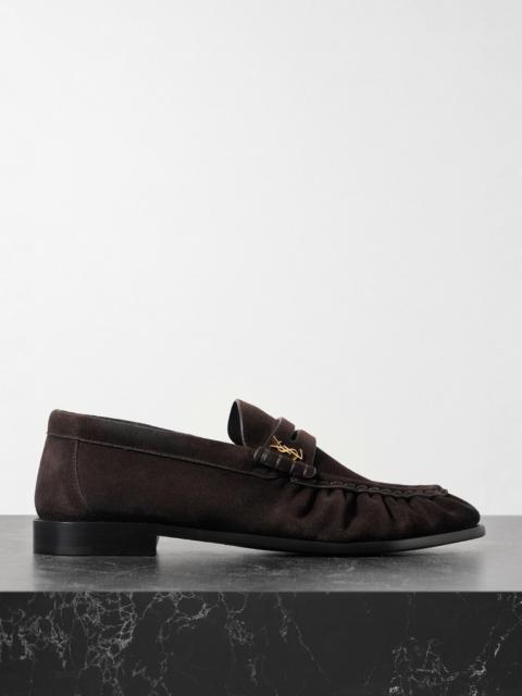 Le Loafer Embellished Suede Loafers
