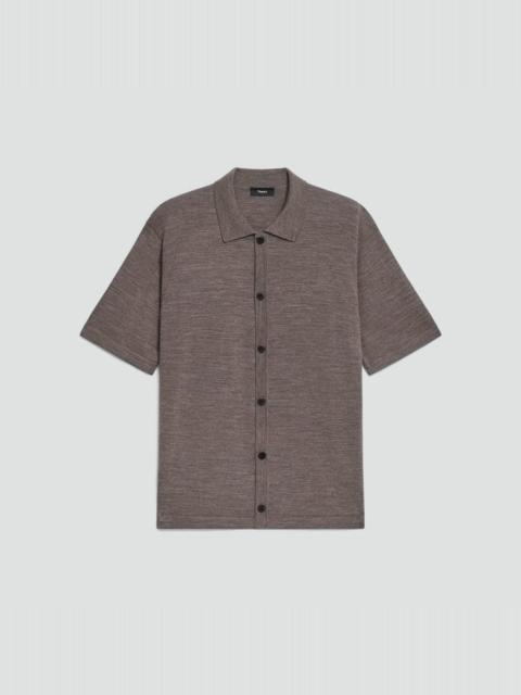 Button-Down Sweater in Regal Wool