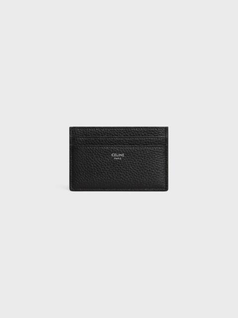 CARD HOLDER IN GRAINED CALFSKIN