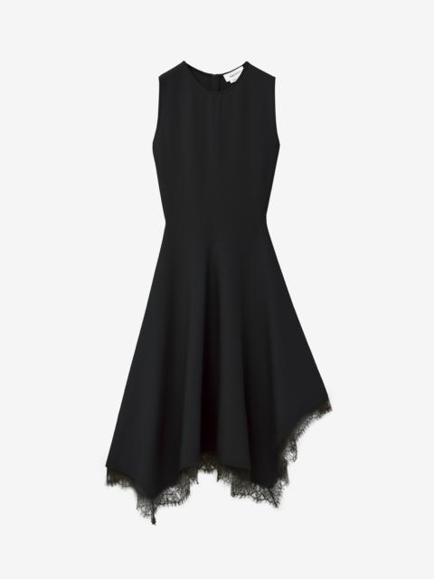 Lace Detail Asymmetric Dress