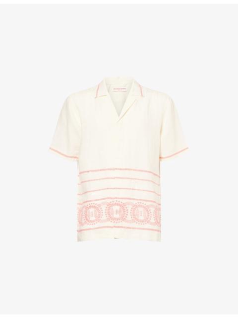 Maitan Short-Sleeves Linen Shirt