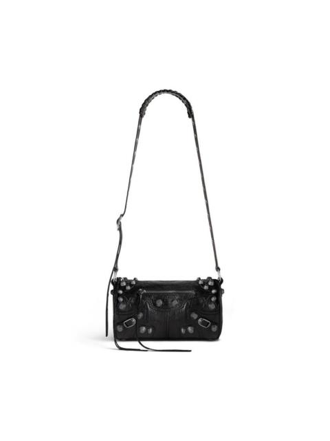 Le Cagole Men Cylinder Bag in Black