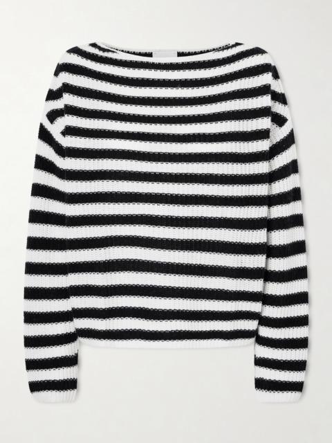 Striped Cotton And Cashmere-blend Sweater