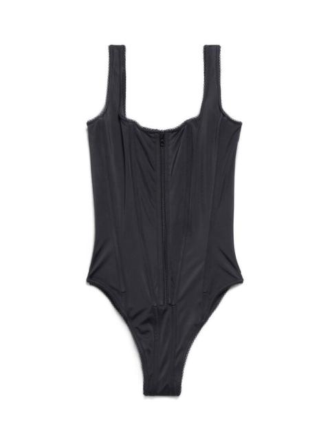Balenciaga Washed Black Corset - Size 28/XS