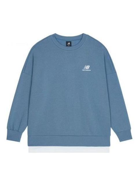 New Balance Logo Sweatshirt 'Blue' AMT13345-WAB