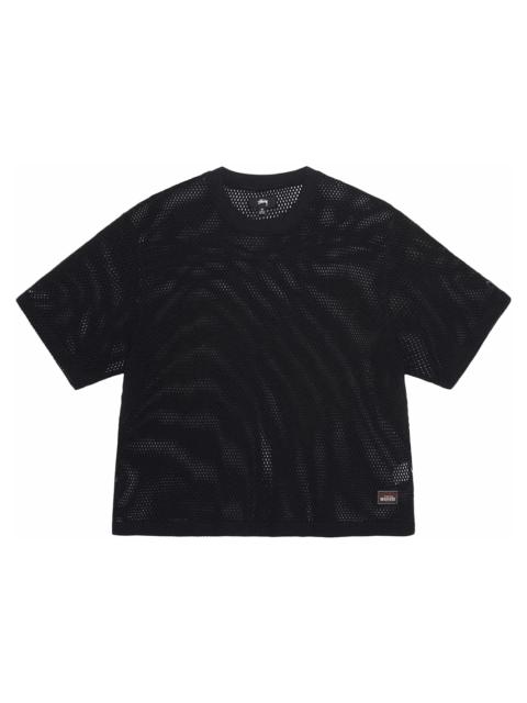 Stussy Mesh Jersey Crew Black