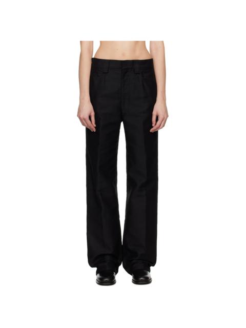 Black Straight Trousers