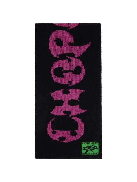 Black & Pink Cyber 'Chopova Lowena' Scarf