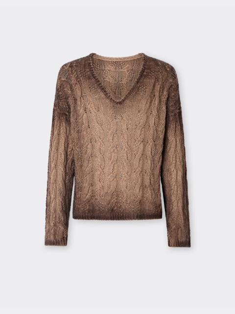 Linen and cashmere knit