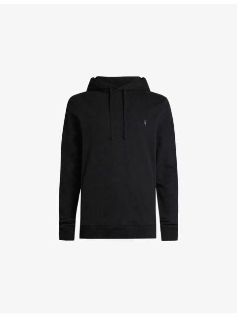Raven Logo-Embroidered Zip-Up Cotton Hoody