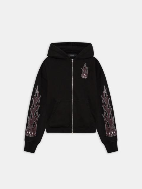 WOMEN'S MA FLAMES ZIP HOODIE