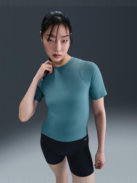 Nike Zenvy Rib Women's Dri-FIT Short-Sleeve Top