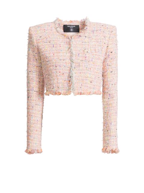 Cropped tweed jacket