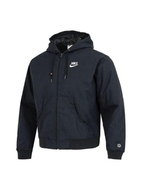 Nike Sportswear back graphic hooded zipped jacket 'Black' DQ4184-010