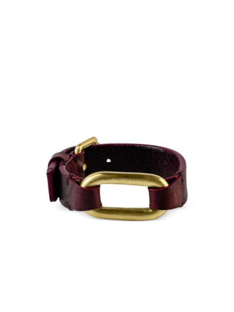 sterling silver Link Gauntlet square-detail bracelet