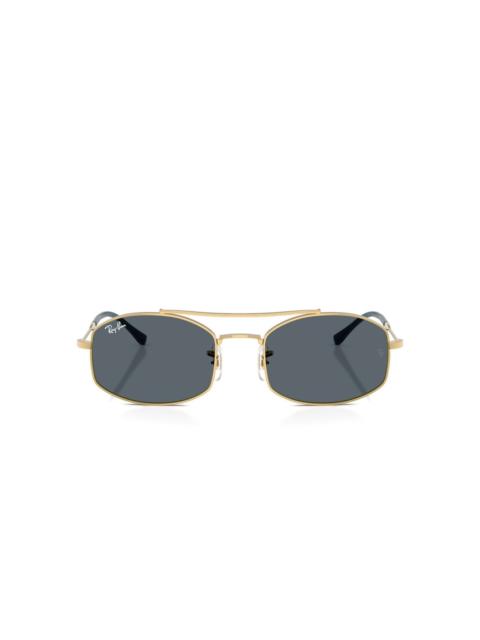 oval-frame sunglasses