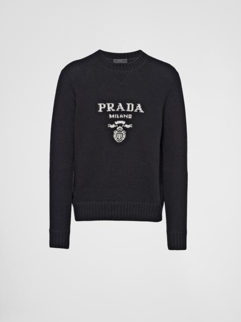 Wool and cashmere crew-neck sweater