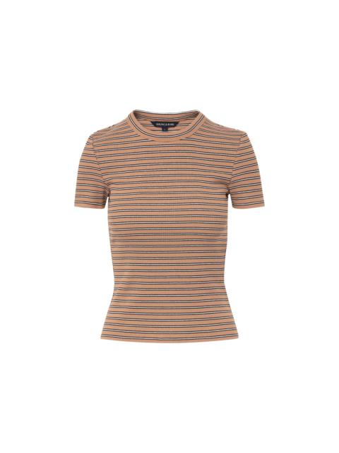 PRUITT STRIPED RIBBED TEE