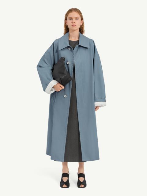 Water-repellent cotton gabardine coat