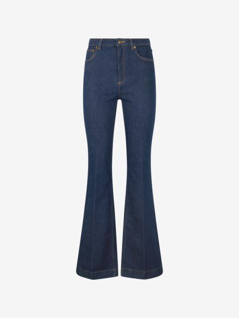 Five-Pocket Flared Jeans