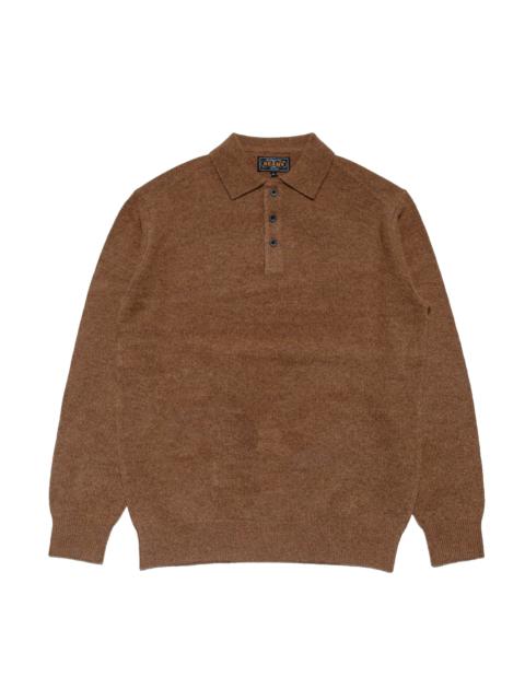 Knit Polo 9G Brown
