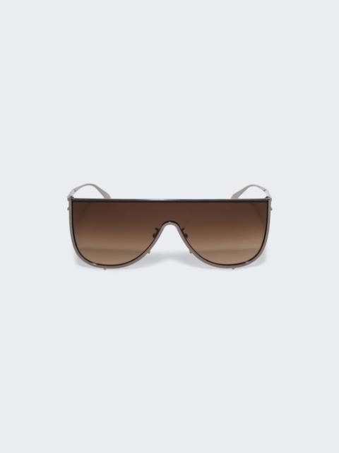 Metal Mask Sunglasses Ruthenium