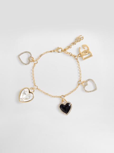 Italian Tailoring bracelet with heart charms