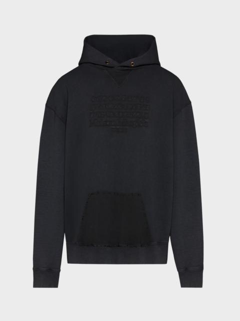 Reverse logo hooded sweatshirt