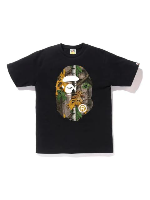 A Bathing Ape Forest Camo Big Ape Head T-shirt 'Black Beige' TBD-BAPE-7