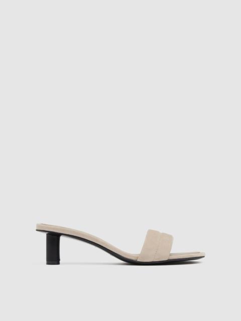 Suede Stitch Detail Heel - Rock