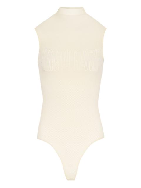 mesh flocked bodysuit