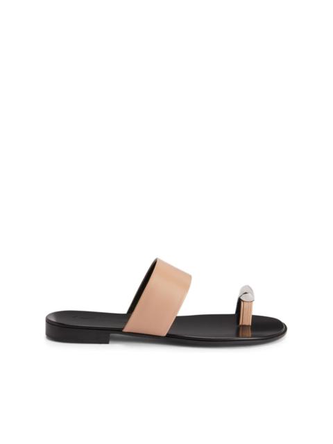 Norbert leather slides