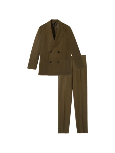 Marcello double-breasted patch-pocket suit