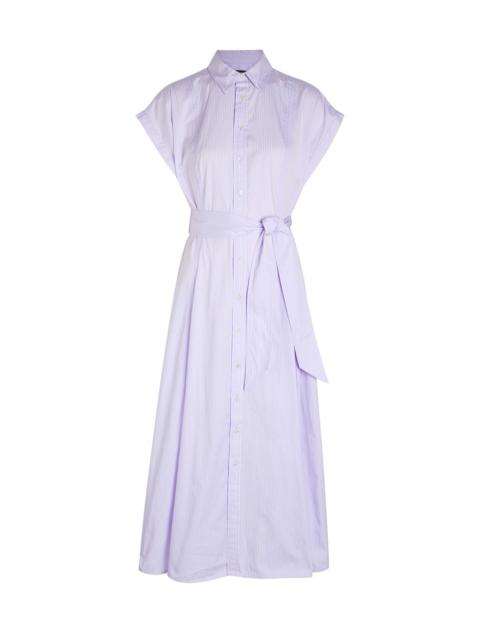 Polo Ralph Lauren Striped Belted Cotton Shirt Dress