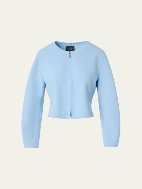 Harriet Wool Crepe Crop Jacket