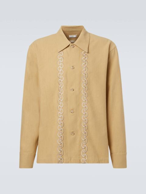 Embroidered overshirt