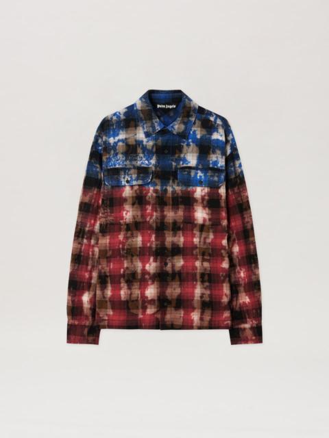 B Curved Logo Check Shirt L/S