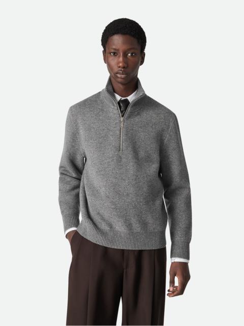 Compact Cashmere Zip Up Jumper
