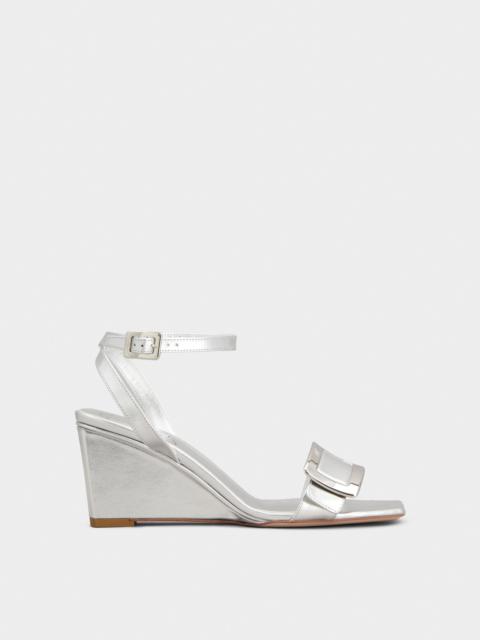 Belle Vivier Wedge Sandals in nappa leather