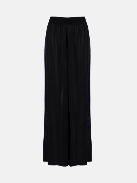 High-rise wide-leg pants
