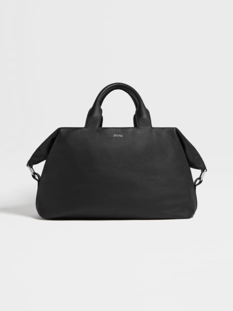 BLACK DEERSKIN HOLDALL RAGLAN