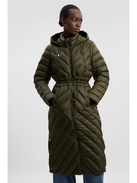 Real Down Knee Length Packable Coat