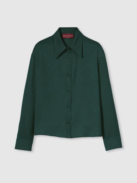 Interlocking GG silk jacquard shirt