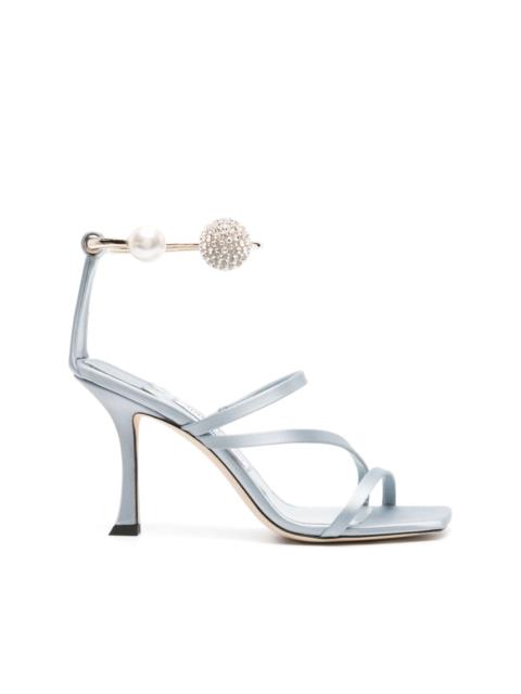 Otillia 90mm satin sandals